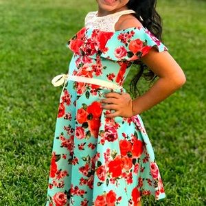 Beautiful floral girls dress